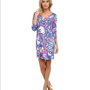 Lilly Pulitzer Palmetto V Neck T-Shirt Dress EUC
